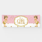 それは女の子のベビーシャワーの旗です 横断幕 (横)