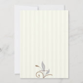 それは女の子の写真のベビーシャワーの招待状のカスタムです 招待状 (裏面)