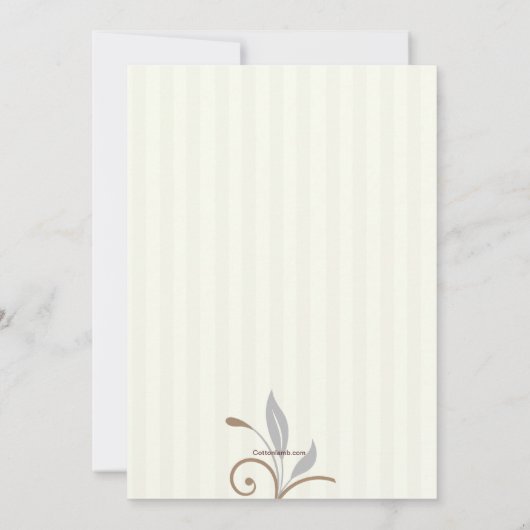 それは女の子の写真のベビーシャワーの招待状のカスタムです 招待状 (裏面)