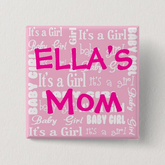 それは女の子ボタンです 缶バッジ (正面)