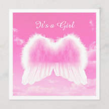 それは女の子、平らなカード、白い封筒incl.です