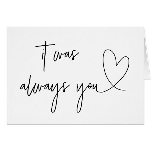 それは婚礼の日カード常にでした (正面横)