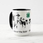 それは子供について完全にあります! 子供を持つヤギは4-Hを襲います マグカップ (正面左)