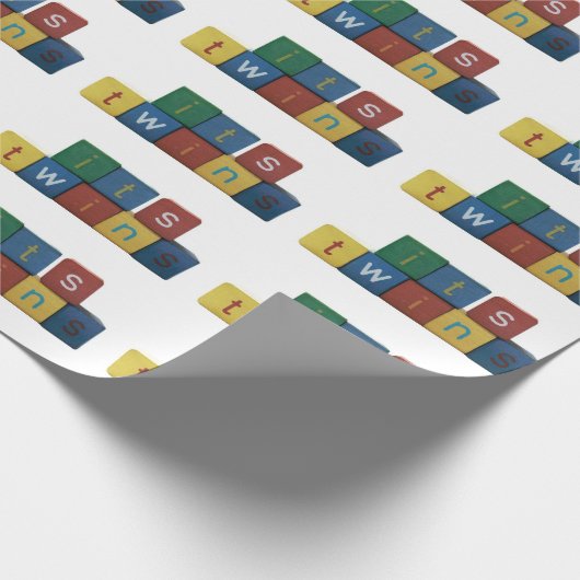 それは子供のゴシック体の双生児です ラッピングペーパー (角)