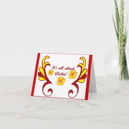 それは完全にについてアロハあります! カード (正面)