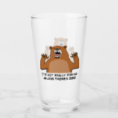 それは実際にビールがなければ採取していません タンブラーグラス (正面)