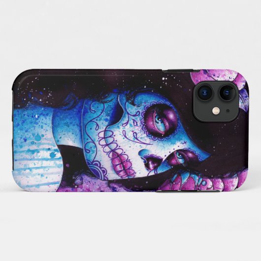 それは実際に砂糖のスカルの女の子であることができます Case-Mate iPhoneケース (裏面(横))