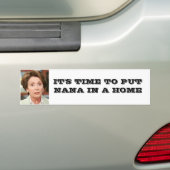 それは家にナナを置く時間です バンパーステッカー (車上)