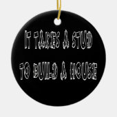 それは家のクリスマスOrnamenを造るためにスタッドを取ります セラミックオーナメント (正面)