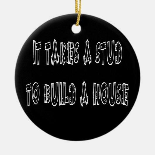 それは家のクリスマスOrnamenを造るためにスタッドを取ります セラミックオーナメント (正面)