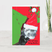 それは容易ではないサンタのクリスマスカードであることではないです シーズンカード (正面)