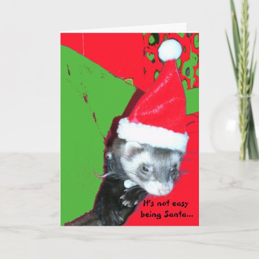 それは容易ではないサンタのクリスマスカードであることではないです シーズンカード (正面)