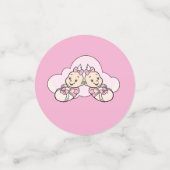 それは対の女の子です! ベビーシャワーのテーブルの紙吹雪 コンフェッティ (スモール正面)