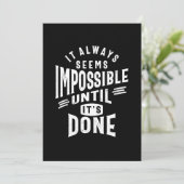 それは常に不可能なやる気を起こさせる引用文贈り物 招待状 (スタンド正面)