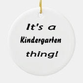 それは幼稚園の事です! セラミックオーナメント (裏面)