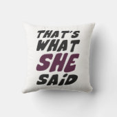 それは彼女が言ったことです クッション (裏面)