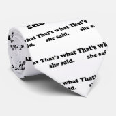 それは彼女が1つを言ったことです ネクタイ (ロール)