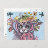 それは彼女のイースターボンネットの記入項目でした シーズンポストカード (正面/裏面)