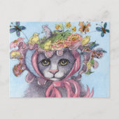 それは彼女のイースターボンネットの記入項目でした シーズンポストカード (正面)