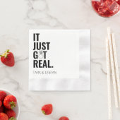 それは得単実在パーソナライズされた婚約ナプキン 縁ありカクテルナプキン (インサイチュ)