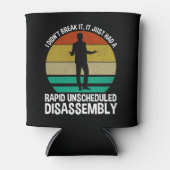 それは急に予定外に分解された 缶クーラー (正面)