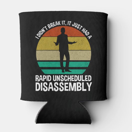 それは急に予定外に分解された 缶クーラー (裏面)