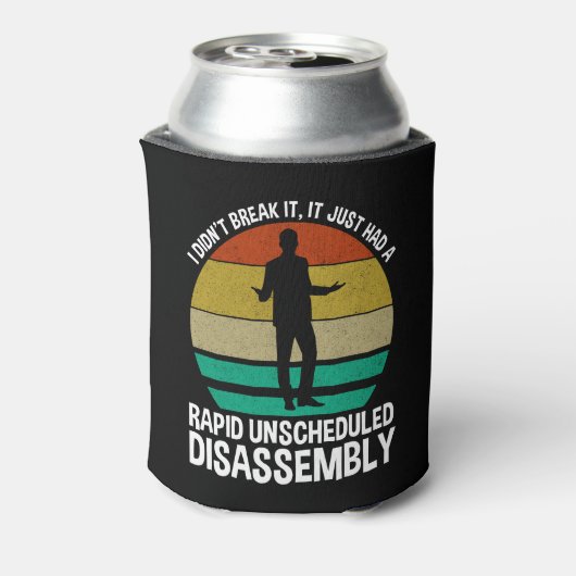 それは急に予定外に分解された 缶クーラー (缶裏面)