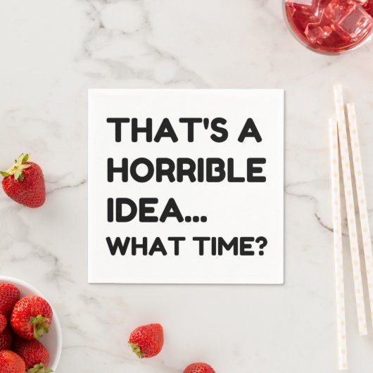 それは恐ろしいアイディアおもしろい引用文 スタンダードカクテルナプキン (インサイチュ)