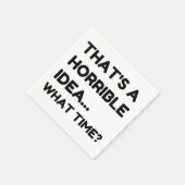 それは恐ろしいアイディアおもしろい引用文 スタンダードカクテルナプキン (角)