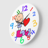 それは愛芸術の子供部屋の柱時計について完全にあります ラージ壁時計 (傾斜)