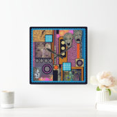 それは戯曲時間柱時計です スクエア壁時計 (ホーム)