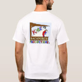 それは戯曲w/KBPロゴの背部について完全にあります Tシャツ (裏面)