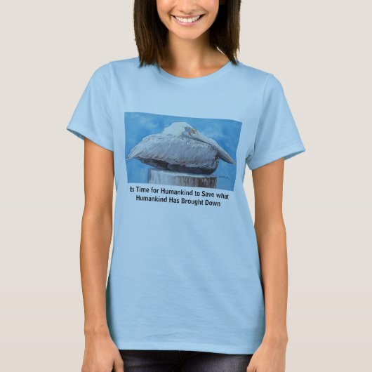 それは救う人類の時間…です Tシャツ (正面)