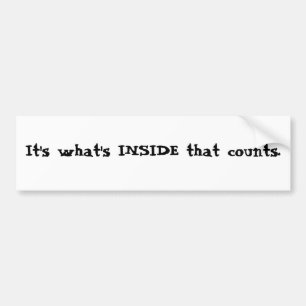 それは数える内部はであるものです バンパーステッカー