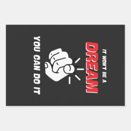 それは新しいことができる夢では最高のない ラッピングペーパーシート