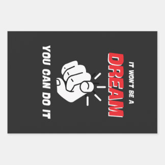 それは新しいことができる夢では最高のない ラッピングペーパーシート