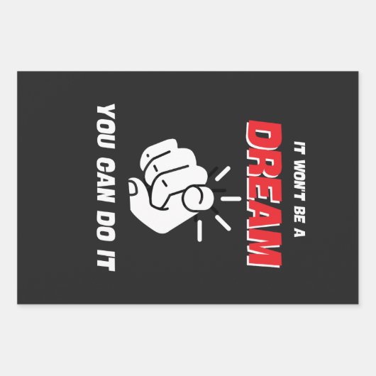 それは新しいことができる夢では最高のない ラッピングペーパーシート (正面)