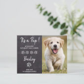 それは新しいペットの子犬 案内ポストカード (スタンド正面)