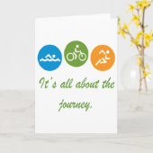 それは旅行-トライアスロンについて完全にあります カード (黄色い花)