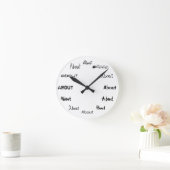 それは時間についてあります! ラウンド壁時計 (ホーム)