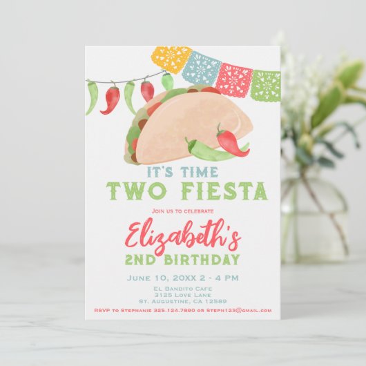 それは時間2フェスタ2歳の誕生日 招待状 (スタンド正面)