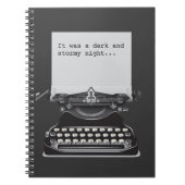 それは暗く、嵐夜ノートでした ノートブック (正面)