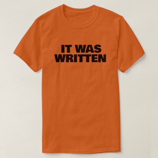 それは書かれた Tシャツ (デザイン正面)