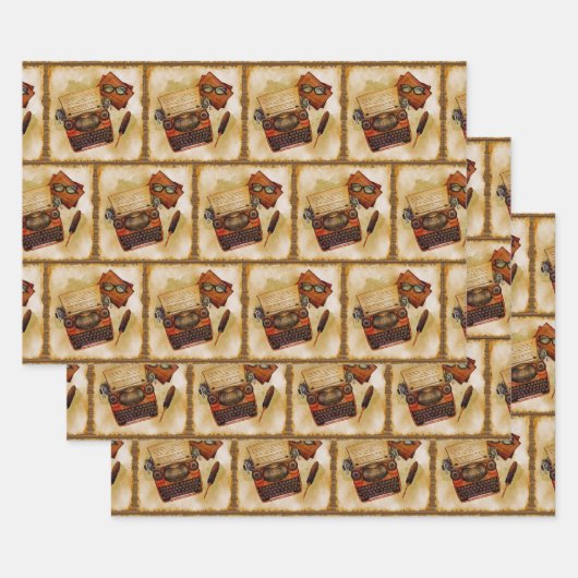 それは書ヴィンテージの模様だ ラッピングペーパーシート (セット)