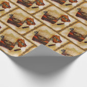 それは書ヴィンテージの模様だ ラッピングペーパー (角)