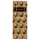 それは書ヴィンテージの模様だ ワインギフトバッグ (正面)