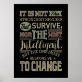 それは最も強い種ではない生き延び ポスター (正面)