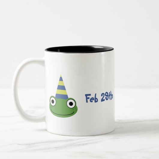 それは最終的に私の誕生日です ツートーンマグカップ (左)