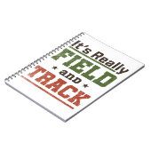 それは本当にフィールドとトラックのおもしろいアスリート ノートブック (左側)