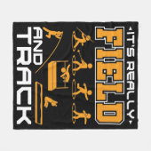 それは本当にフィールドとトラックスロワージャンパーである フリースブランケット (正面(横))